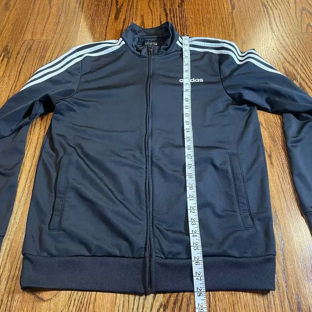Adidas Men's Essentials 3-Stripes Tricot Track Jacket - Black